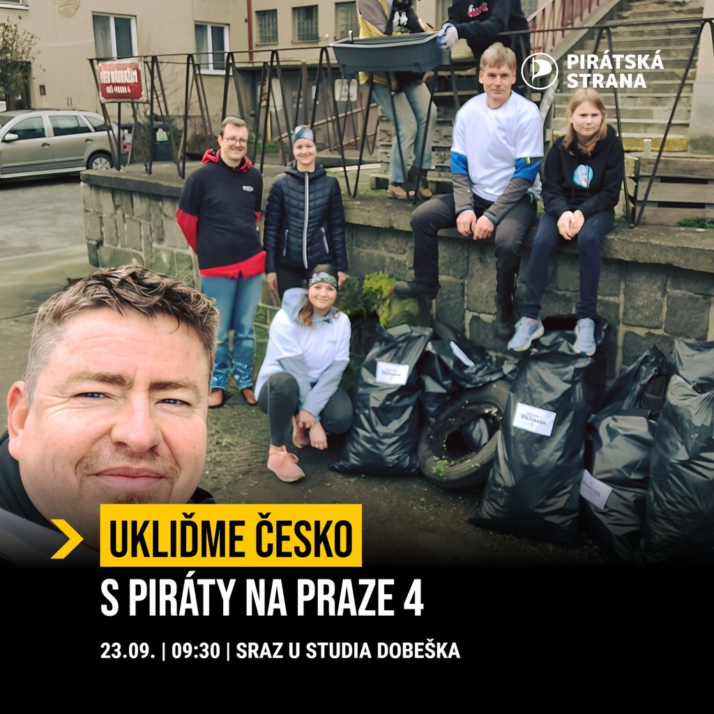 Ukliďme Česko s Piráty Praha 4